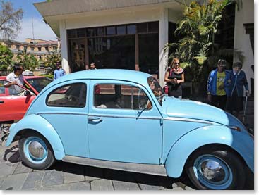 Outside the Yak and Yeti, Liz proudly showed me that she is still driving her baby blue VW bug.  The Bug is 50 years old now, and still carries Liz on her rounds to the hotels and guest houses to meet expedition climbers. 