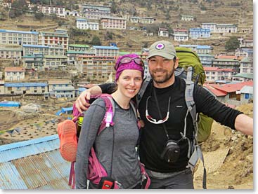 Katie and Steve Love being in Namche