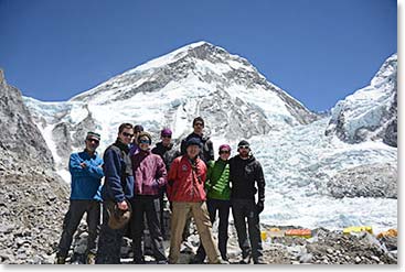 The team at Everest Base Camp