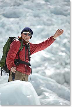 Howard Stockburger on the Khumbu Glacier