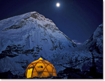 Full moon on Everest Base Camp
