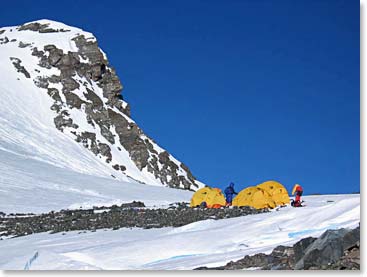 Arriving at the South Col - Camp IV