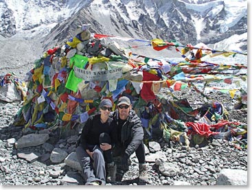 Heather and Todd at Base Camp a few years ago