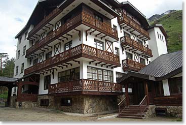 This is our hotel which serves as our home base during our acclimatization hikes.