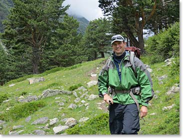 Rafael along the trail