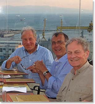 Charles, Laurens and Jan relaxing in Istanbul