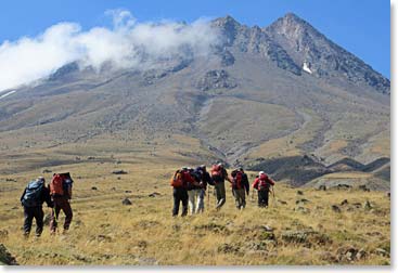 Climbing up Mt. Hasan