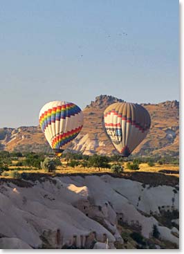 If you wake up early in the morning; the balloons are everywhere in the sky and it’s quite a beautiful sight.