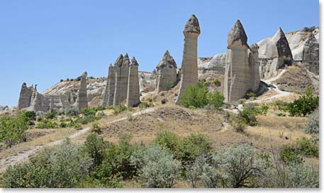 Amazing rock formation, the Love Valley is located a few minutes’ walk from our hotel.