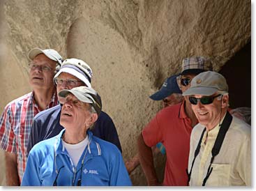 Richard, Evert, Jan and Fons looking amazed by the beauty all around us