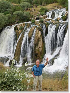 Charles Gielen at our first break – Muradiye Waterfall