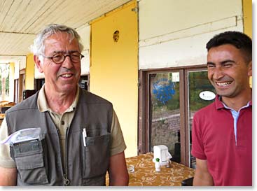 Bart Peek with one of our Ararat Mountain guides