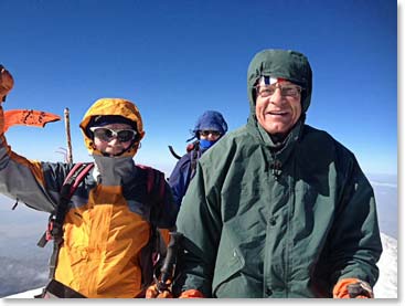 Jan-Kees and Evert proud to be on the summit of Mt. Ararat