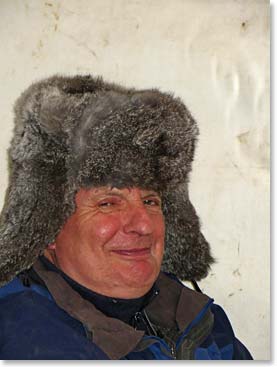 Peter Idenburg still with his Russian hat