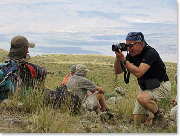 Charles Gielen taking photos