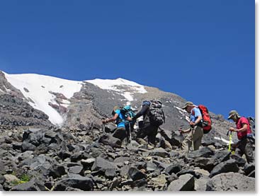 Moving up to high camp