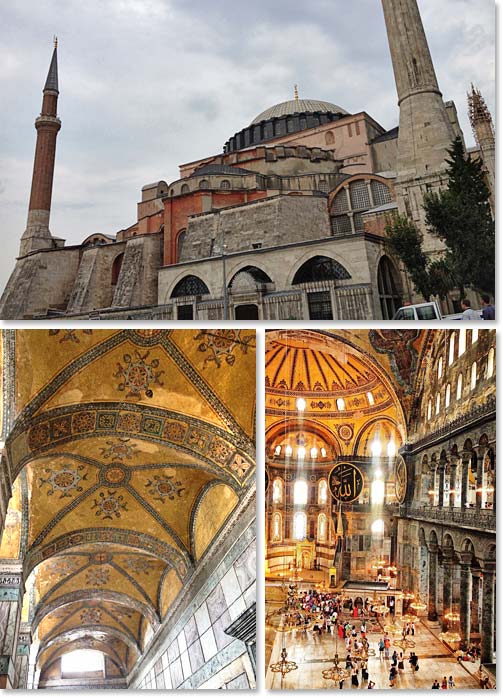 Aya Sofya- This museum is an architectural wonder both inside and out