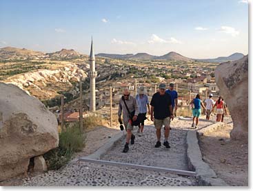 Hiking to the castle