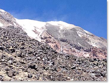 You could see signs of wind high on mount Ararat today.