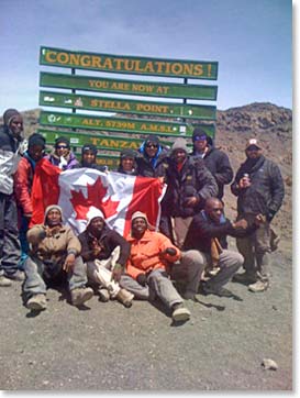The Berg Adventures team at Stella Point