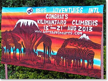 Congratulations to the Berg Adventures team on a very successful summit!