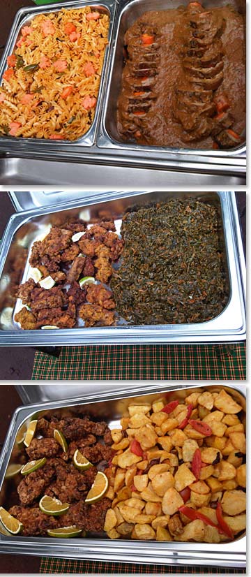Many great dishes for the team to re-energize with!