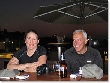 Micheline and Jean Pierre had both arrived one day before the rest of the group. While everyone decided to go to bed Micheline and Jean Pierre decided to experience a little bit of Turkish nightlife.