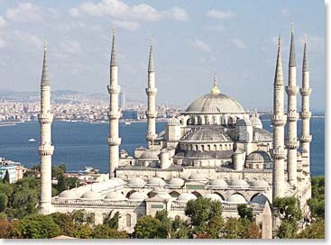 The iconic Blue Mosque in the heart of the city