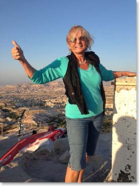 Valentine enjoying Cappadocia