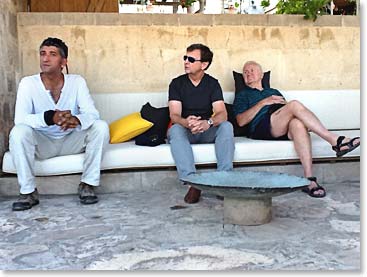 The guys taking a rest from exploring Cappadocia