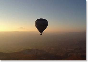We were the first balloon to take off, just as the sun was rising and it was incredible.