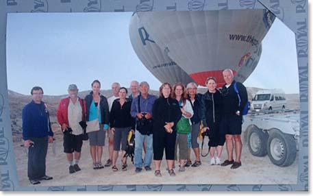Here is the group photo beside the balloon… What a great adventure!
