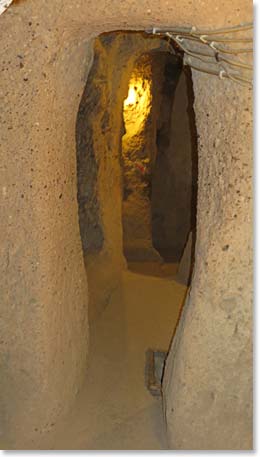 We went to visit an underground city