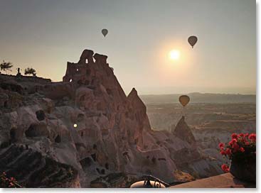 Today we woke up to another beautiful morning in Uchisar