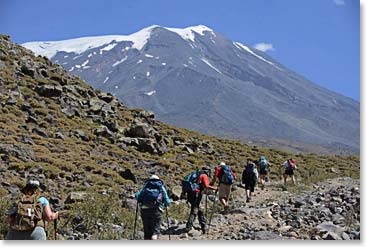 We started hiking toward Mount Ararat at 10:30 AM.