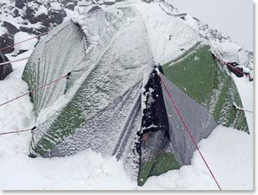 It is time to dig out our tents at High Camp!