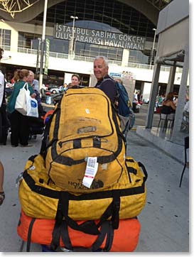 Jean Pierre at the Sabiha airport