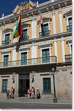 Plaza Murillo, the Government’s Palace, a place of great history for La Paz