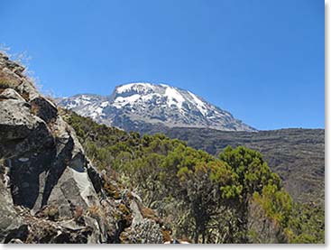 Our goal; the beautiful Kilimanjaro