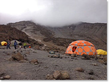 Our High Camp at 3:00 pm