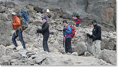 Bryan led the way for Colleen, Autumn and Landon as we climbed higher.