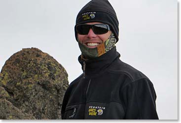 Landon high on Kilimanjaro