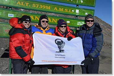 Spinal Health International at the Crater Rim, Stella Point