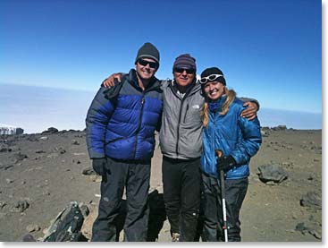 Landon, Wally and Autumn on the very top
