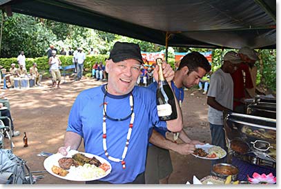 Then it was time for buffet lunch – our appetites were keen and the food was awesome.