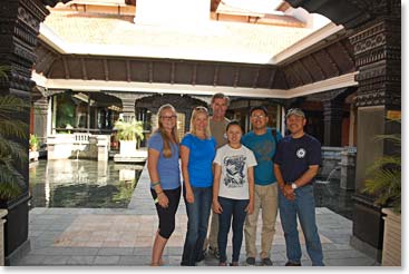 We took lunch at the Hyatt Hotel near Boudhanath where we were pleased to be joined by Ang Temba’s son and daughter.