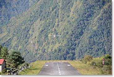 Landing at Lukla is always thrilling.