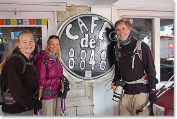 We stopped for a break at one of Namche’s best coffee shops.