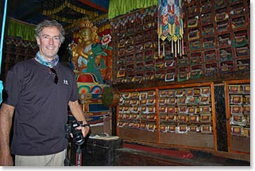 We also saw hundreds of Tibetan prayer books.