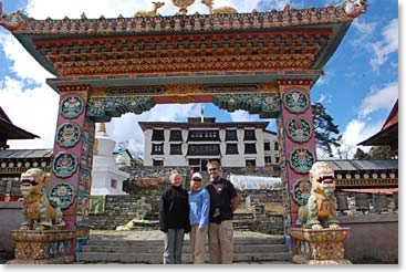 Entrance to the Monastery. This Monastery was rebuilt after being destroyed by a fire in 1989.